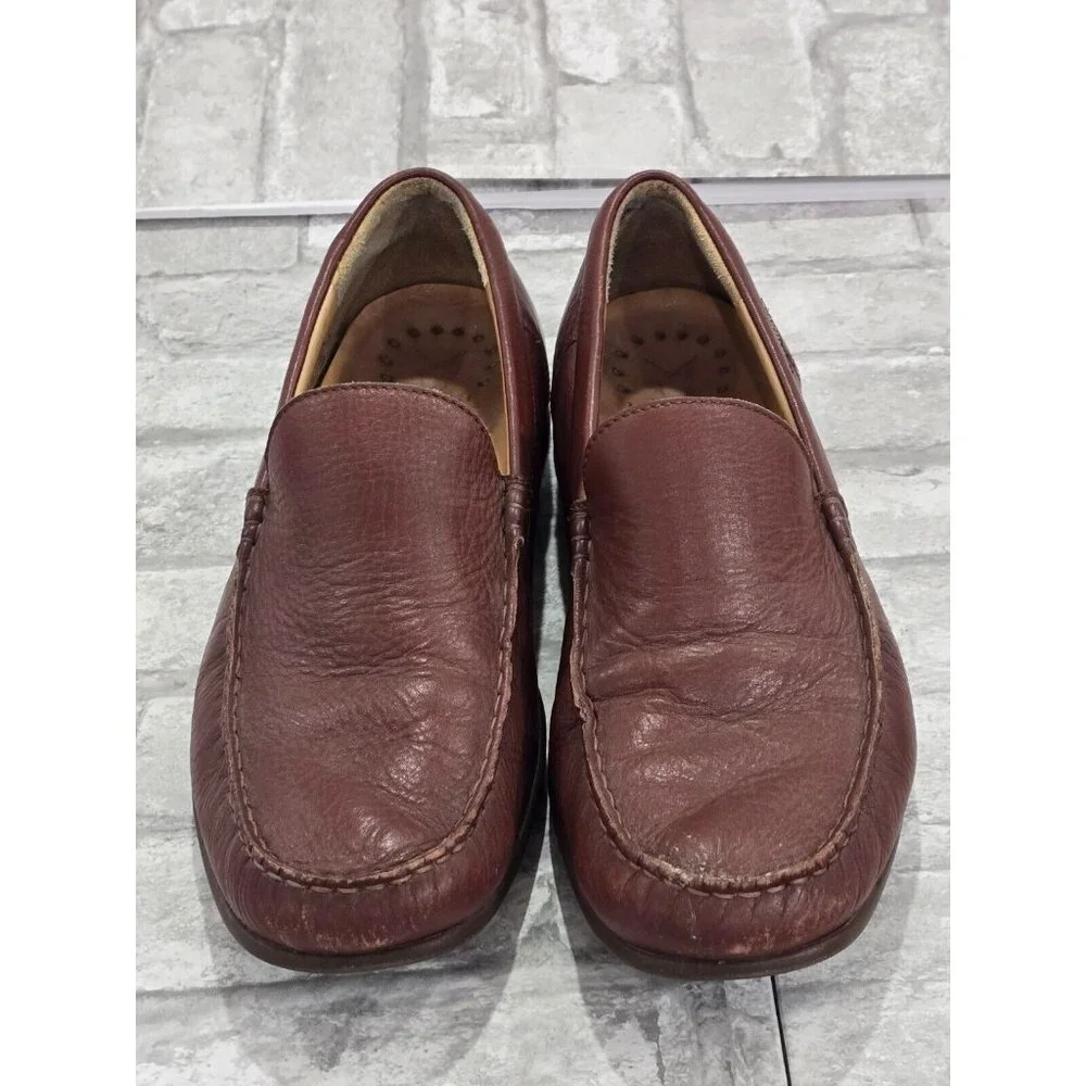 Men's MEPHISTO Henri Chestnut Brown Leather‎ Loafers Size US 11 EUR 10.5